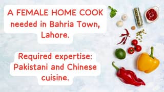 Female home cook needed 0