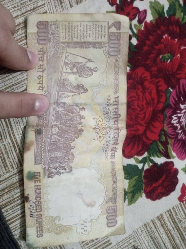 Indian 500rs condition 10 by 10 pair 2