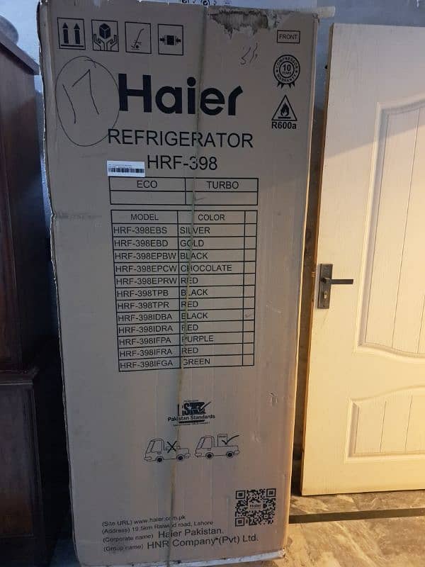 Haier Refrigerator HRF-398 size large 2