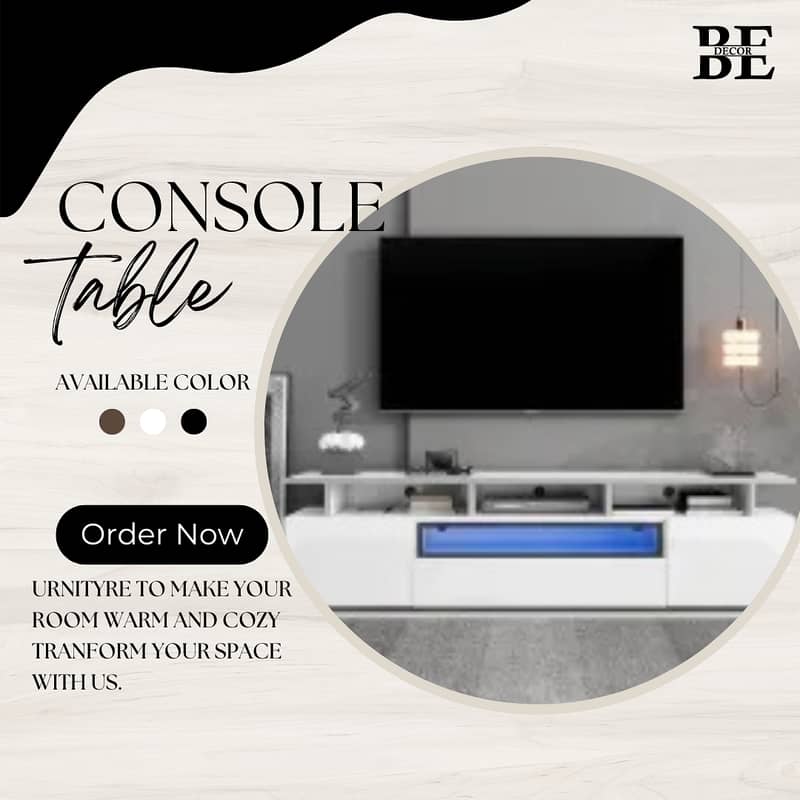 "Stylish LED TV Consoles and Modern TV Racks-Contact Us[0335/7809954] 3