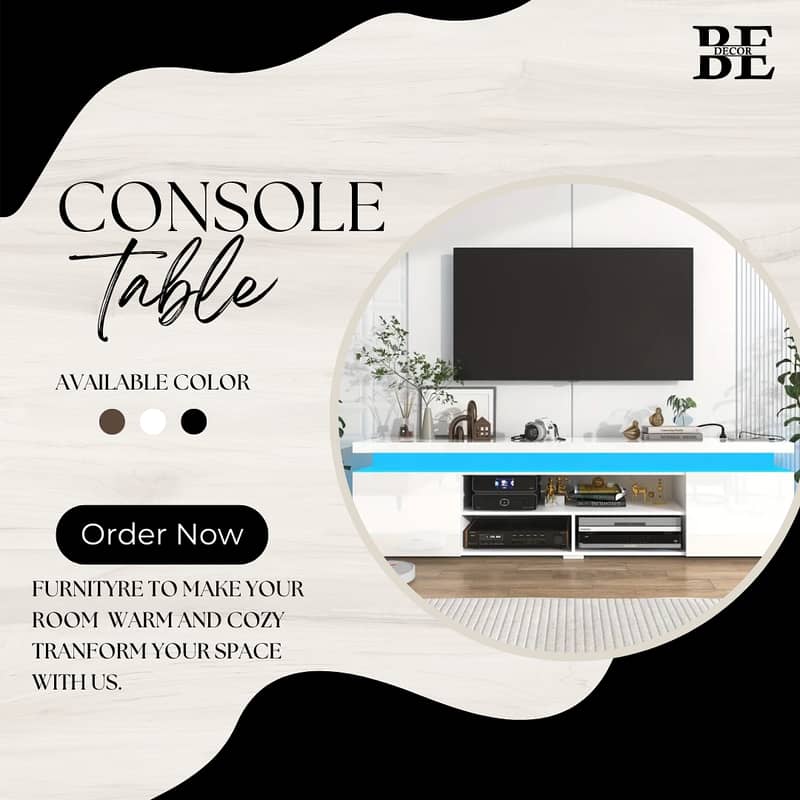 "Stylish LED TV Consoles and Modern TV Racks-Contact Us[0335/7809954] 8