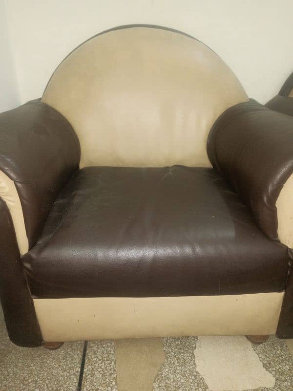 Complete 6-Seater Sofa Set of Leather 5