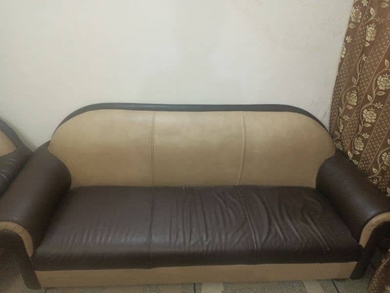 Complete 6-Seater Sofa Set of Leather 6