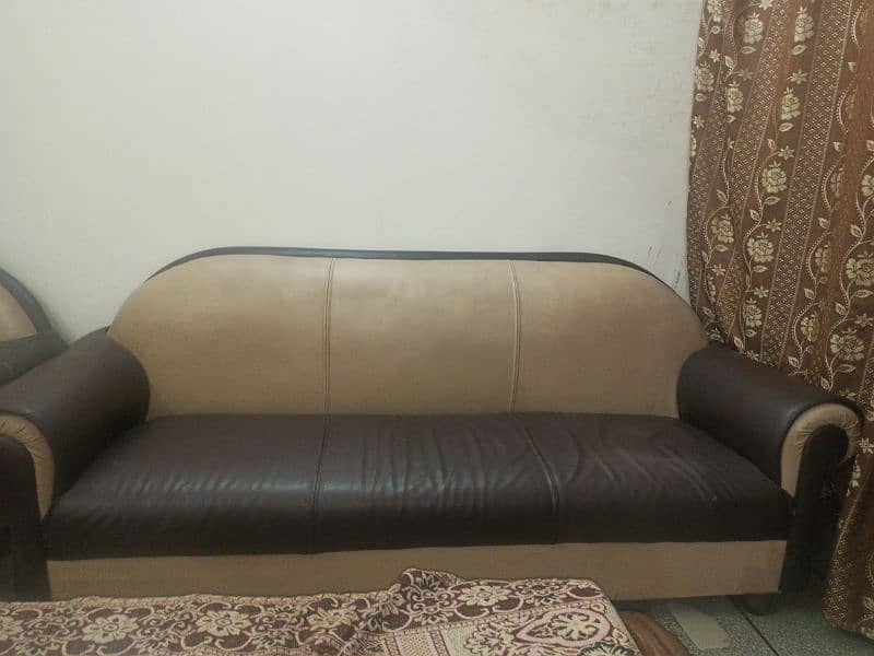 Complete 6-Seater Sofa Set of Leather 7