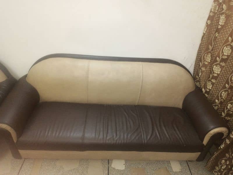 Complete 6-Seater Sofa Set of Leather 8