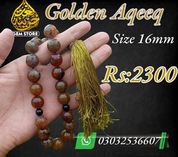 Tasbih and Rings | Gemstones 17