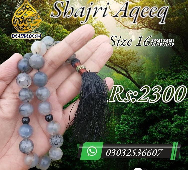 Tasbih and Rings | Gemstones 18