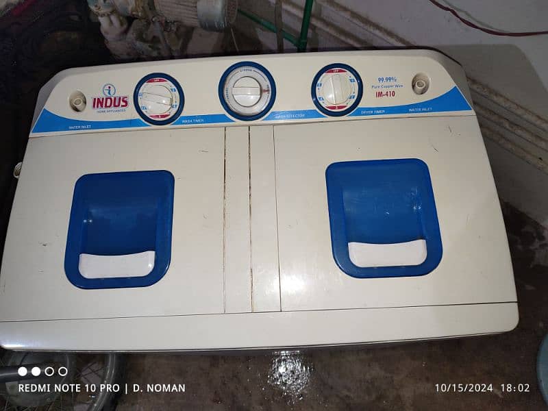 Indus Washing Machine Twin Tub Plastic Body Good Condition 0