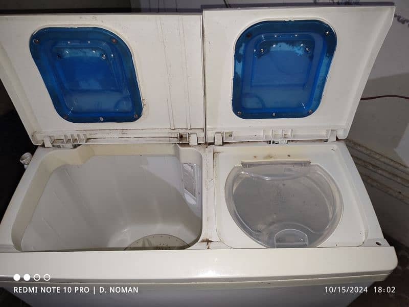 Indus Washing Machine Twin Tub Plastic Body Good Condition 9