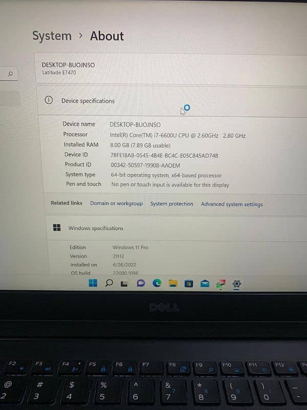 DELL Latitude E7470 Core i7 6th Generation 8