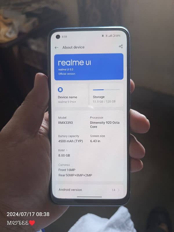 Realme 9 Pro plus 5G  8/128 with Box 1