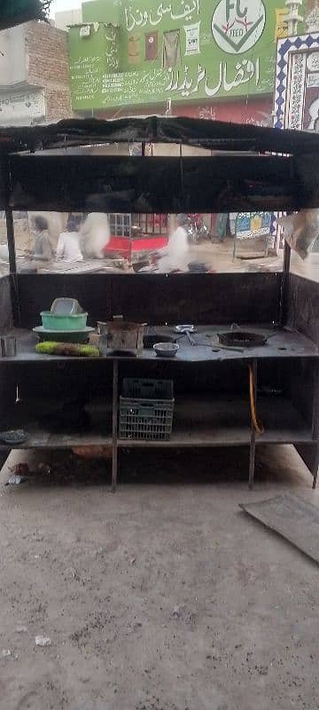 Cooking and burger counter for hotel uses total iron made 2