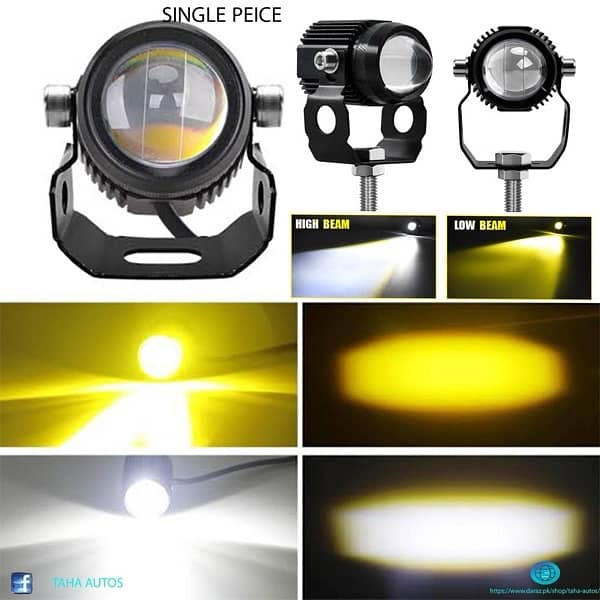 Angel Eye LED FOG Light White/Yellow 2