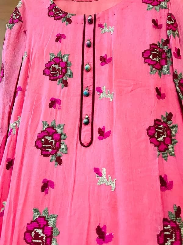 3 piece chiffon fully embroidered stitched article 1