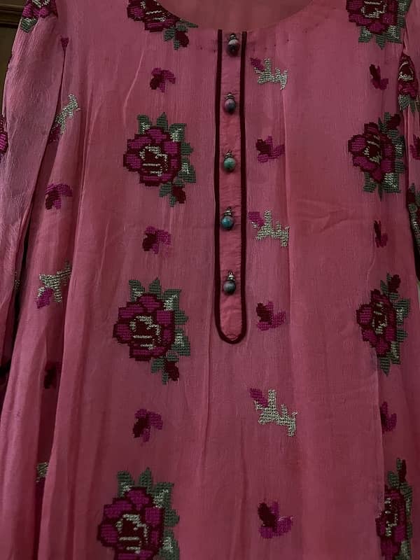 3 piece chiffon fully embroidered stitched article 5