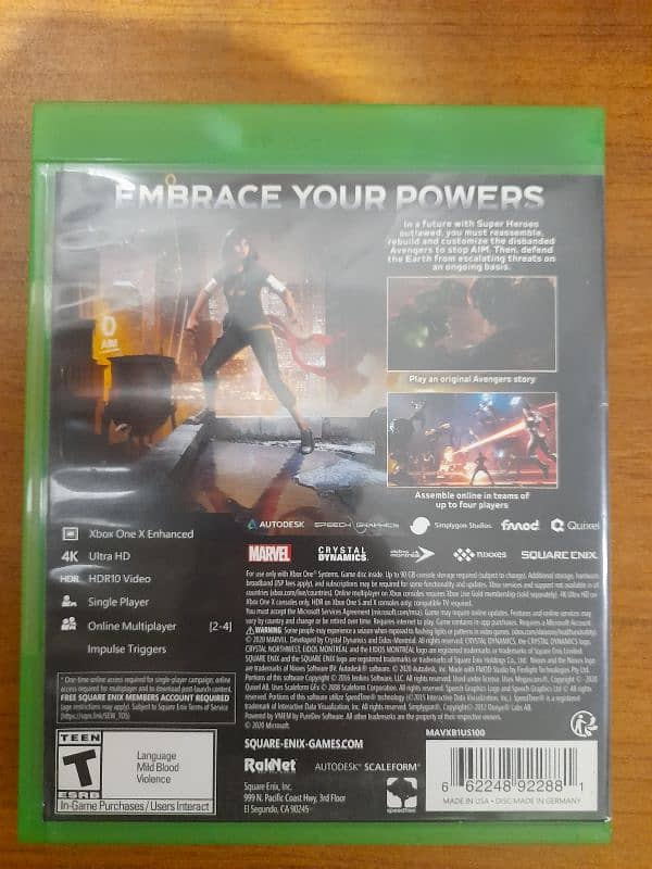 4 Xbox One Videogame Discs 10