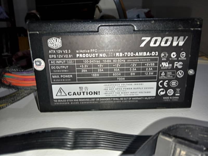 Cooler Master 700W Silent Pro Modular Power Supply 0