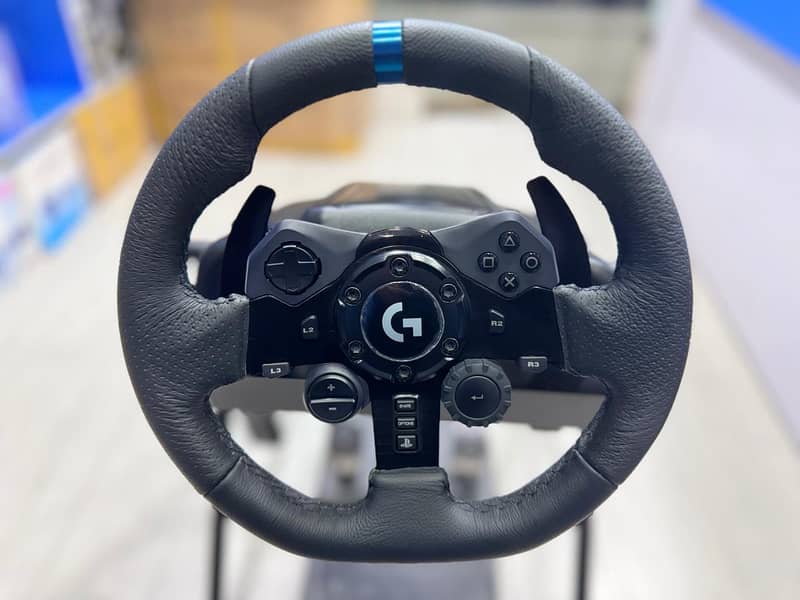 LOGITECH G923 STEERING WHEEL WITH STEEL STAND AVAILABLE AT MY GAMES 3