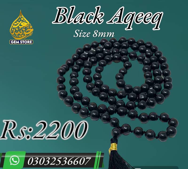 Tasbih and Rings | Gemstones 16