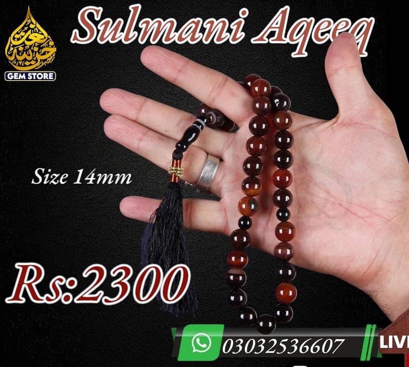 Tasbih and Rings | Gemstones 5