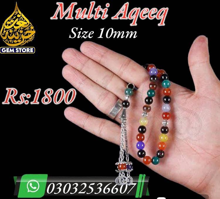 Tasbih and Rings | Gemstones 17