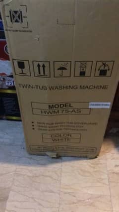 haier box pack twin tube washing machine for urgent sale