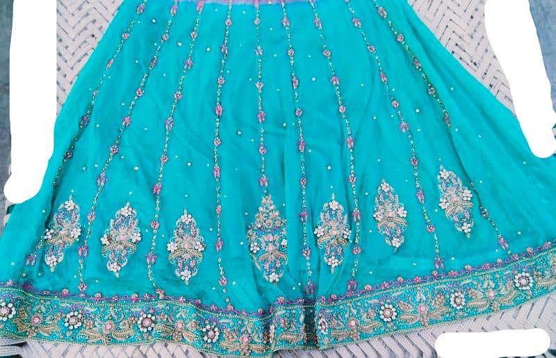 new and lush condition maxi style fully laded zari and embroidery work 2