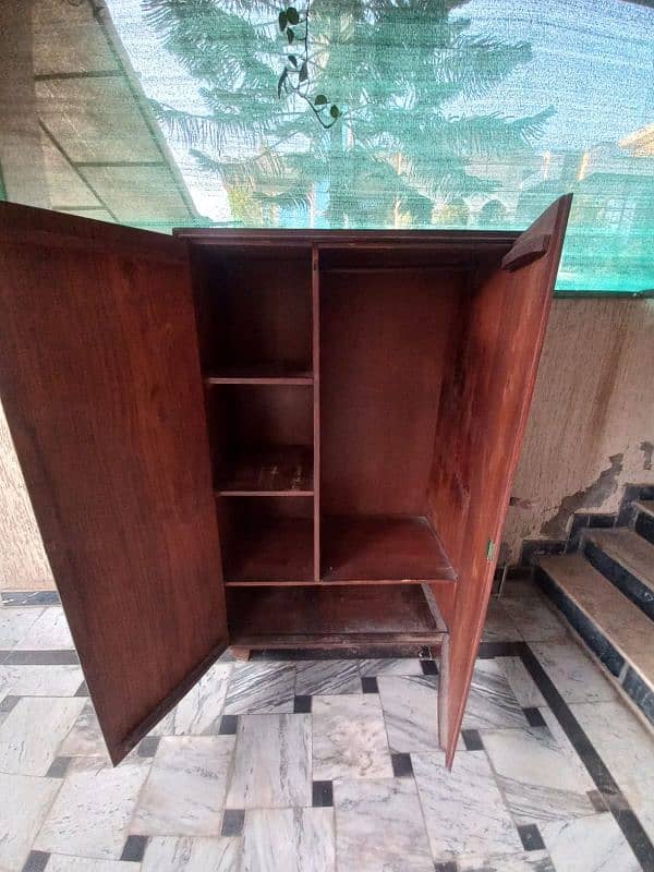 wooden wardrobe in good condition for sale 1