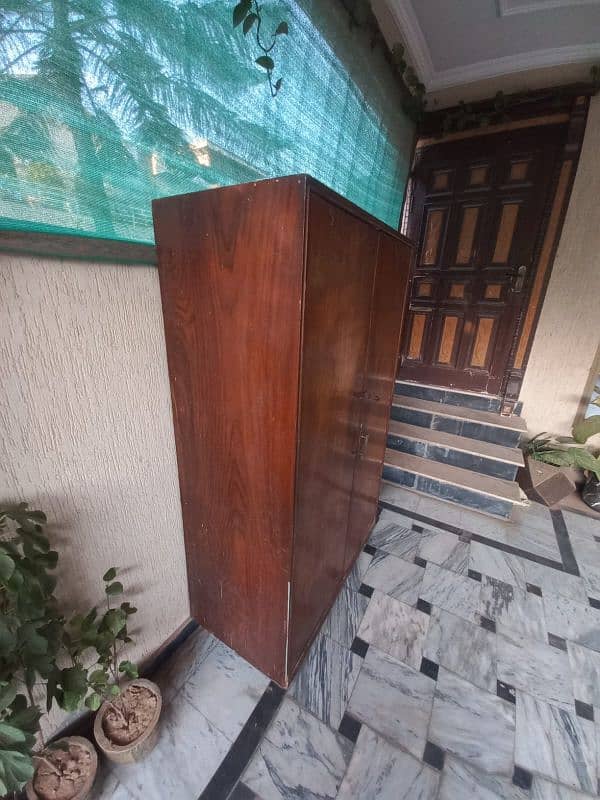 wooden wardrobe in good condition for sale 2