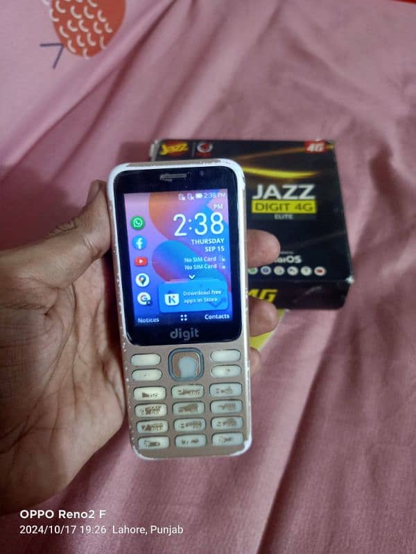 jazz 4g digit phone with box 1