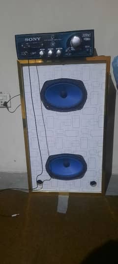 6x9 2 speakers with amplifier