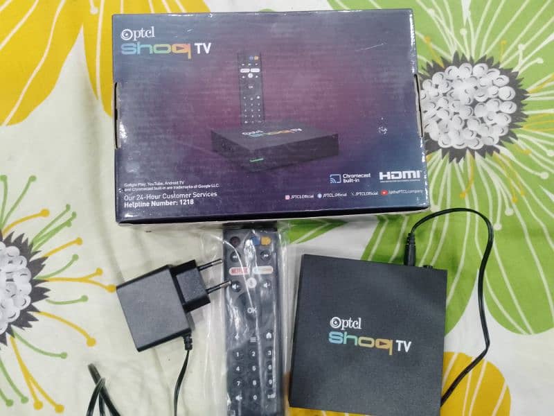 one month used Shoq tv android box 1