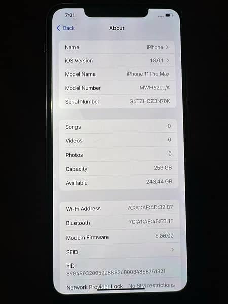 iphone 11 Pro max 256Gb PTA Duel 4