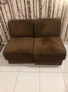 Pair of sofa & floor cushion