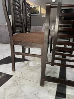 6 CHAIR DINING TABLE WITH CHAIRS