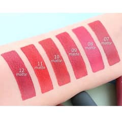 6 lipsticks