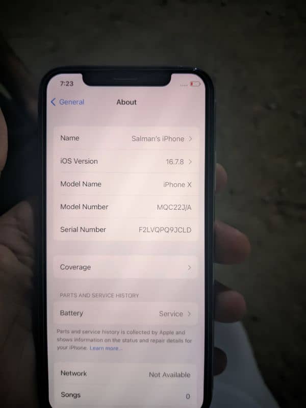 iphone X everything clear memory 265GB 3