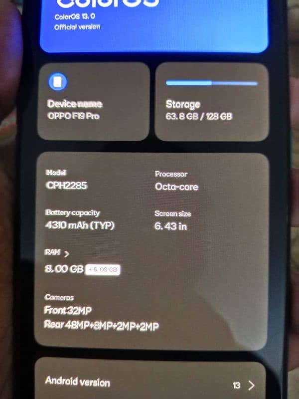 oppo f19pro urgent sell 1