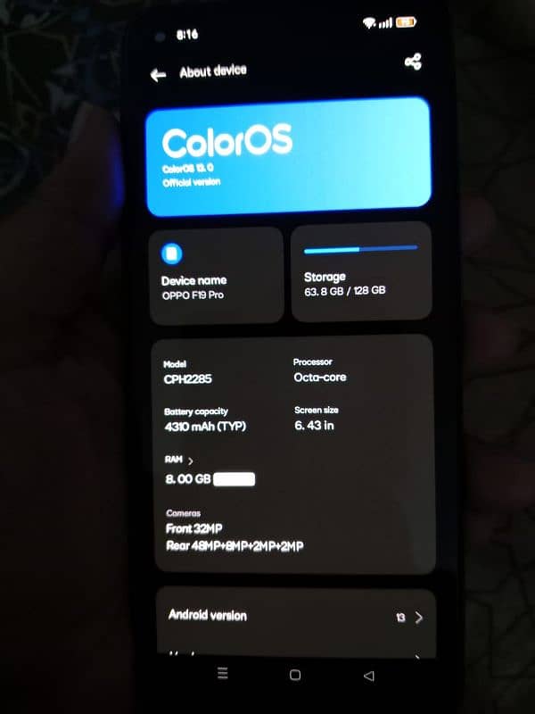 oppo f19pro urgent sell 2