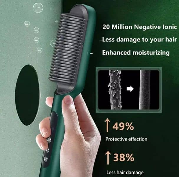 hair straightener brush curling 1