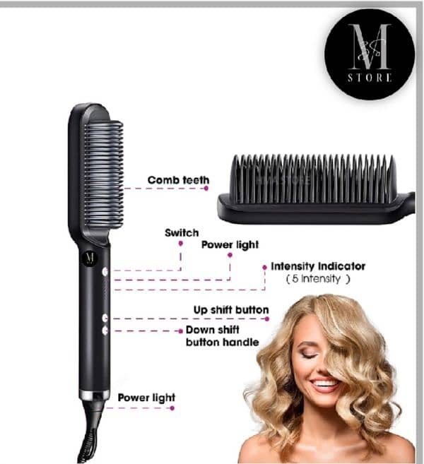 hair straightener brush curling 2