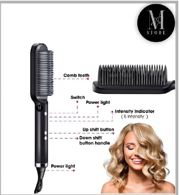 hair straightener brush curling 4