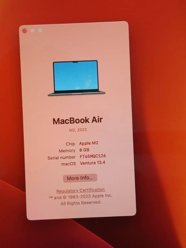 Macbook air m2 2022 2