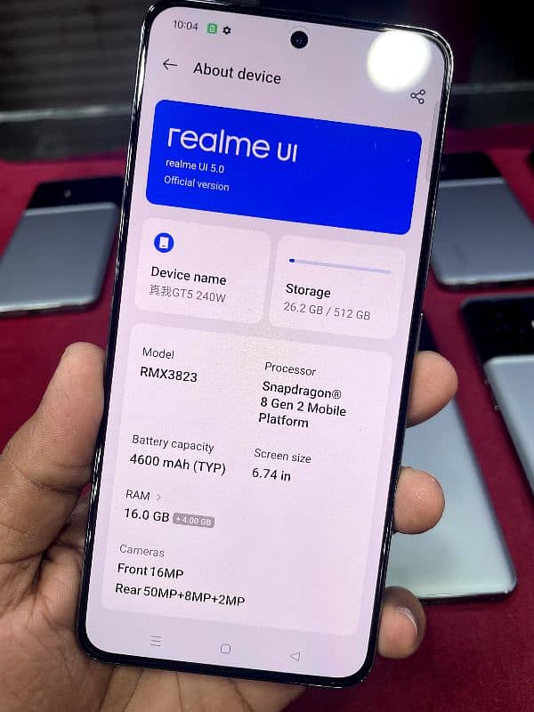 Realme GT5 Brand New kits Gaming + Camera Phone 120FPS PUBG 2