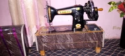 Sewing  machine with box