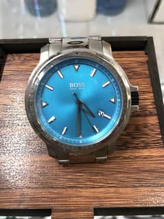 Hugo Boss 1513784 Men's Quartz Stainless Steel Blue Dial Watch - 44mm