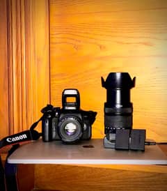 Canon 750d Dslr with 50mm and 135mm lenses for sale.