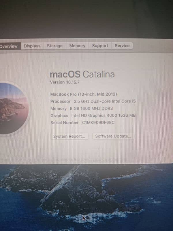 MacBook pro i5 2012 mid 5