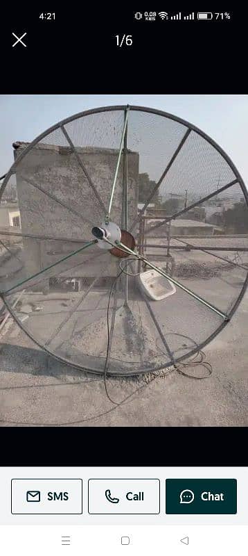 Dish antenna 6 feet one piece only dish 6