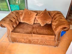 Modern Velvet 2 Seater Sofa for sale